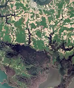 Satellite image of the refuge