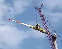 An advanced rigging challenge assembling a wind turbine.
