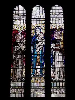 Window in Bleasby Church. Shown courtesy Mary and Malcolm Stacey.