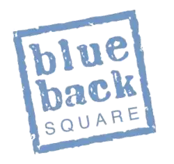 Blue Back Square logo