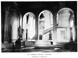 Sumner staircase, c. 1880s