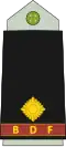Second lieutenant (Botswana Ground Force)[23]