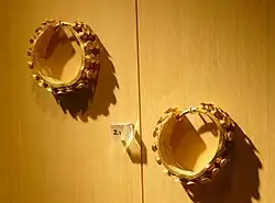 Gold earrings, 6th century BC