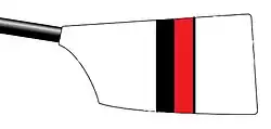 Image showing the rowing club's blade colours