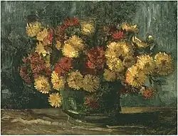Bowl with Chrysanthemums, 1886, Private Collection (F217)