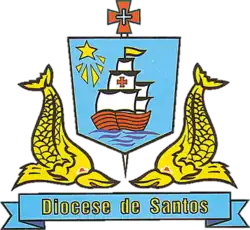 Coat of arms of the Diocese of Santos