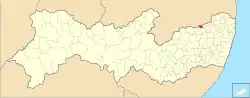 Location of Vertente do Lério in Pernambuco