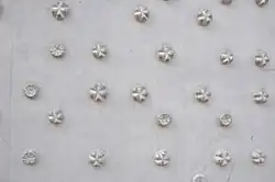 Close-up of the façade (made of 16,656 casts of plastic bottles)