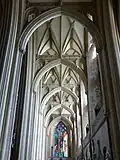 Strainer arches in an aisle of Bristol Cathedral