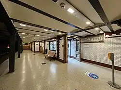 Entrance and platform