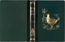 Book cover - A History of the Birds of New Zealand by Sir Walter Lawry Buller, Illustrated by J. G. Keulemans, 2nd edition, Published 1888.