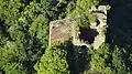 2015 aerial photograph of Trutzeltz Castle