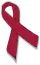 Maroon ribbon