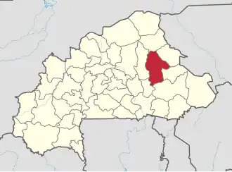 Location in Burkina Faso