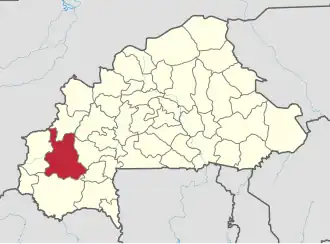 Location in Burkina Faso