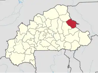 Location in Burkina Faso