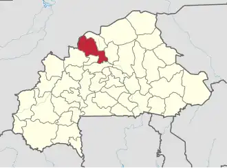 Location in Burkina Faso