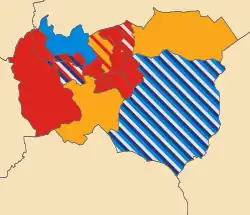 2002 &nbsp;&nbsp;Labour Party: 27 &nbsp;&nbsp;Liberal Democrats: 8 &nbsp;&nbsp;Conservative Party: 4 &nbsp;&nbsp;British National Party: 3 &nbsp;&nbsp;Independent (politician): 2
