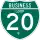 Business Interstate 20-Q marker