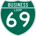 Business Loop Interstate 69 marker