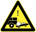 Accident area - Chinese road sign