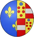 Coat of Arms of Maria of Medici, as Queen of France
