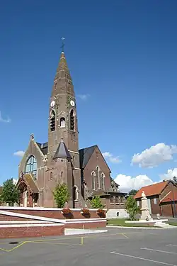 The church in Bouzincourt