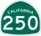 State Route 250 marker