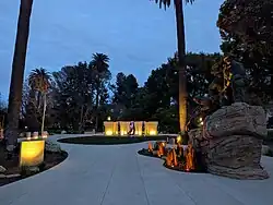 California Firefighters Memorial at dusk