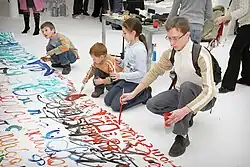 One of the workshops for kids