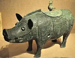 Bronze pig sculpture, Zhou dynasty