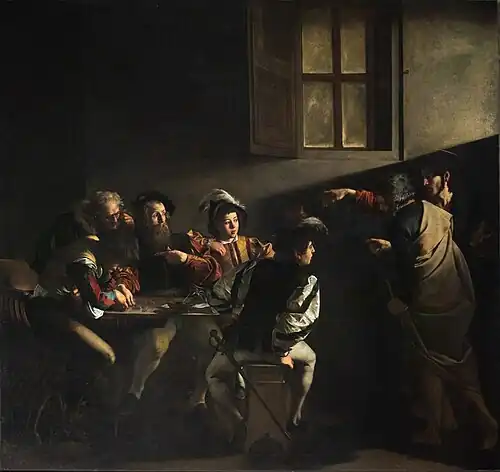 The Calling of Saint Matthew, 1599–1600, Caravaggio