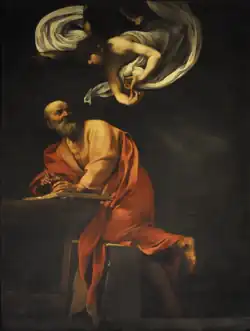 St. Matthew, Caravaggio (ca. 1600)