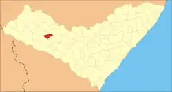 Location of Carneiros in Alagoas