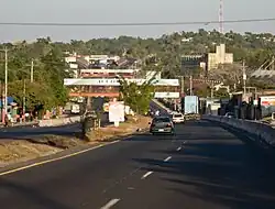Pan-American Highway through San Martin, El Salvador.