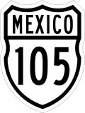 Federal Highway 105 shield