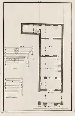 Floor plan (Ottavio Bertotti Scamozzi, 1776)