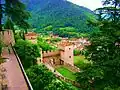 View of the battlements, in the direction of the village of Follina