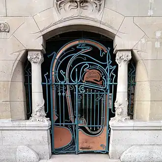 Entrance of the Castel Béranger, Paris, by Hector Guimard, 1895–1898[253]