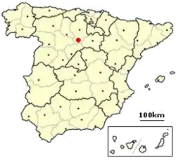 Location of Castrillo de la Vega