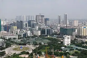 Panorama from Cầu Giấy Park.