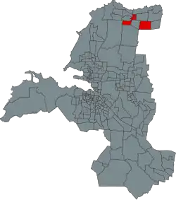 Map of Cedar Grove in Saint John