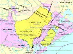 Census Bureau map of Egg Harbor Township, New Jersey