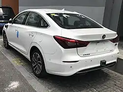 The rear view of the Changan Eado EV II