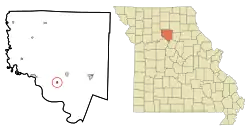 Location of Dalton, Missouri