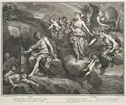 Air (Juno orders Aeolus to release the winds) (Aeneid I) by Charles Dupuis (1718)