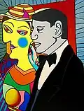 Artist and Model (after Picasso)