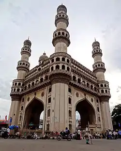 Charminar in Hyderabad (1591), an example of architecture in the Deccan Sultanates[288]