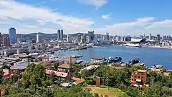 View of Zhifu Bay from Yantai Mountain