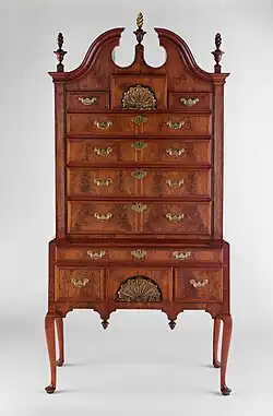 High Chest of Drawers, American, 1730–40